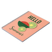 Wassermelonen und Kiwis Notizblock (Linke Seite)