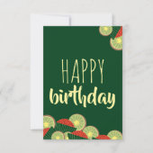 Wassermelonen und Kiwis zum Geburtstag Karte (Vorderseite)