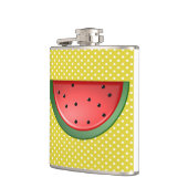 Wassermelonen und Polstern Flachmann (Links)