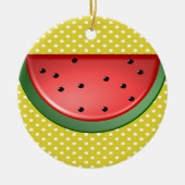 Wassermelonen und Polstern Keramik Ornament (Vorne)