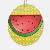 Wassermelonen und Polstern Keramik Ornament (Links)