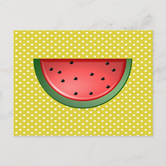 Wassermelonen und Polstern Postkarte (Vorderseite)