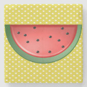 Wassermelonen und Polstern Steinuntersetzer (Vorderseite)