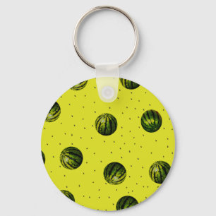 Wassermelonen und Saatgut Schlüsselanhänger