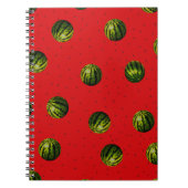 Wassermelonen und Samen Notizbuch Notizblock (Vorderseite)