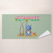 Wassermelonen-Wälder und Strand-Gnome mit Palmen Badehandtuch (Badehandtuch)
