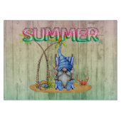 Wassermelonen-Wälder und Strand-Gnome mit Palmen Schneidebrett (Vorderseite)