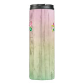 Wassermelonen-Wälder und Strand-Gnome mit Palmen Thermosbecher (Rückseite)