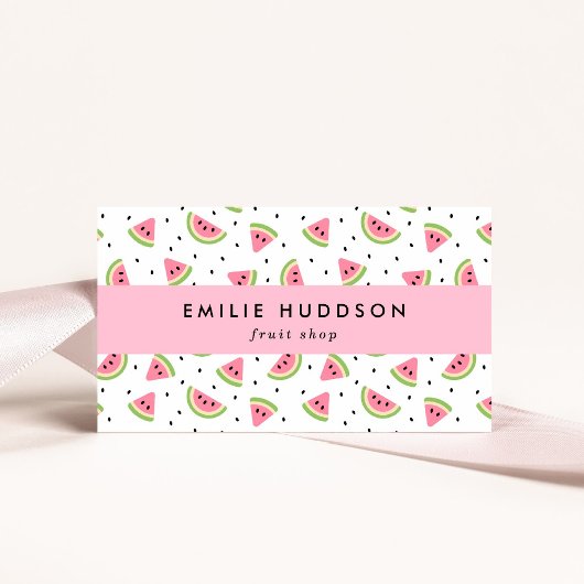 Wassermelonen, Wassermelonen, Obstladen Visitenkarte