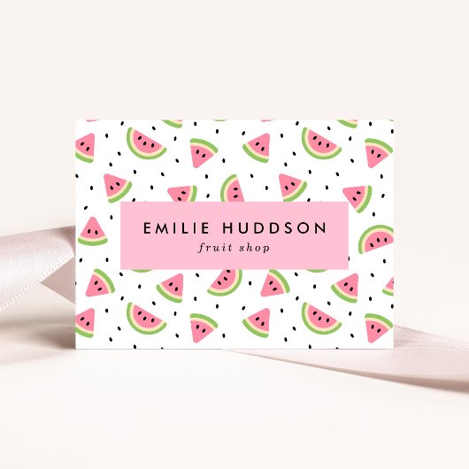 Wassermelonen, Wassermelonen, Obstladen Visitenkarte