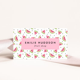 Wassermelonen, Wassermelonen, Obstladen Visitenkarte