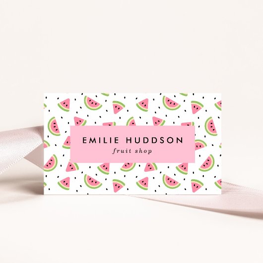 Wassermelonen, Wassermelonen, Obstladen Visitenkarte