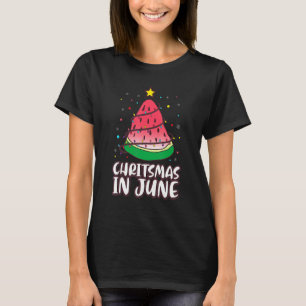 Wassermelonen-Weihnachten im Juli Weihnachtsbaum S T-Shirt