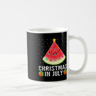 Wassermelonen-Weihnachtsbaum Kaffeetasse
