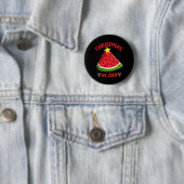 Wassermelonen-Weihnachtsbaum-Weihnachten im Juli S Button (Beispiel)