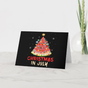 Wassermelonen-Weihnachtsbaum-Weihnachten im Juli-S Karte