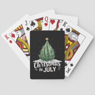 Wassermelonen-Weihnachtsbaum-Weihnachten im Juli S Spielkarten