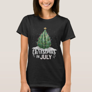Wassermelonen-Weihnachtsbaum-Weihnachten im Juli S T-Shirt