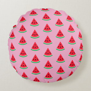 Wassermelonen-Wurfkissen Rundes Kissen
