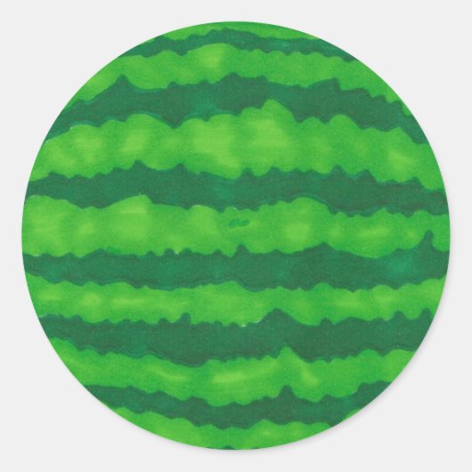 Wassermelonenaufkleber (Set von 20 Jahren) Runder Aufkleber (Vorderseite)