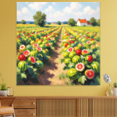 Wassermelonenfeld im Sonnenschein Leinwanddruck (Insitu (Wohnzimmer))
