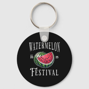 Wassermelonenfestival 2025 Melonen Früchte Sommerf Schlüsselanhänger