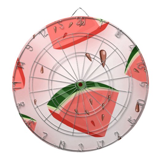 Wassermelonenmuster Dartscheibe (vorne)