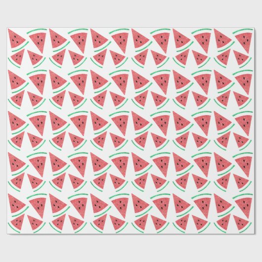 Wassermelonenmuster Geschenkpapier (Flach)
