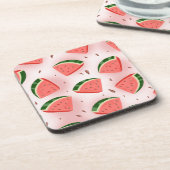 Wassermelonenmuster Getränkeuntersetzer (Linke Seite)