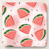 Wassermelonenmuster Getränkeuntersetzer (Vorderseite)