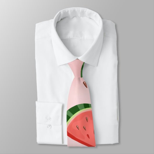 Wassermelonenmuster Krawatte (Gebunden)
