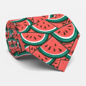 Wassermelonenmuster Krawatte (Gerollt)