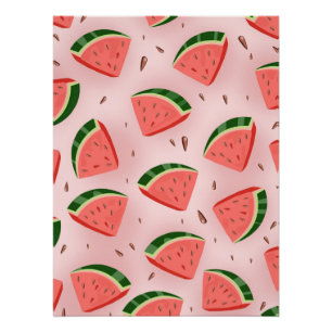 Wassermelonenmuster Poster