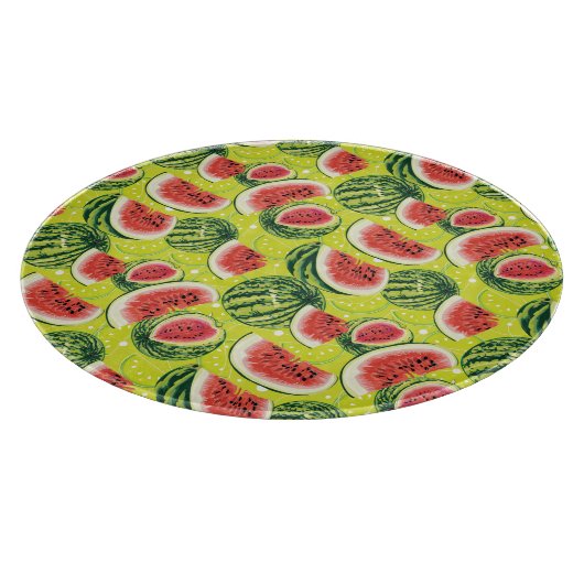 Wassermelonenmuster Schneidebrett (Ecke)