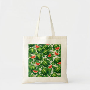 Wassermelonenrankenmuster Tragetasche