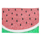 Wassermelonenscheibe für simulierten Glitzer Kissenbezug (Rückseite)