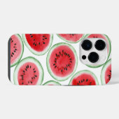Wassermelonenscheiben-Muster iPhone Hülle (Rückseite (Horizontal))