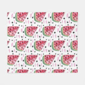 Wassermelonenstern  fleecedecke (Vorderseite (Horizontal))