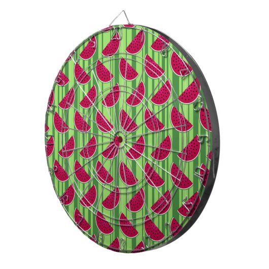 Wassermelonenstücke-Muster Dartscheibe (Vorderseite rechts)
