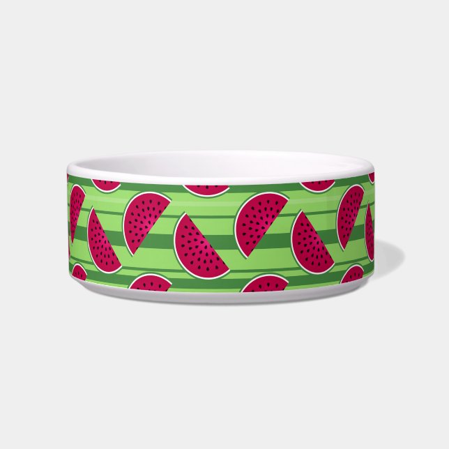 Wassermelonenstücke-Muster Napf (Vorderseite)