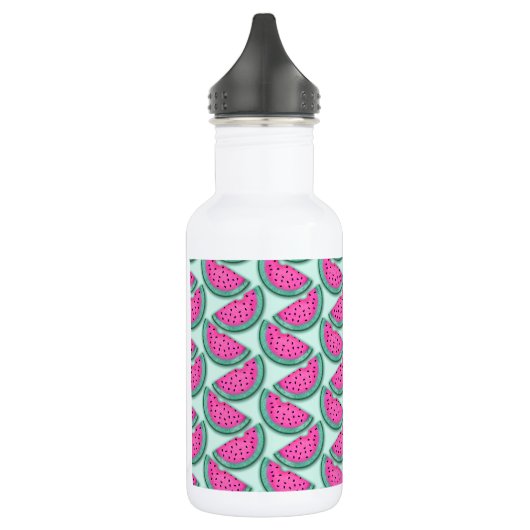 Wassermelonescheibedruck Trinkflasche (Links)