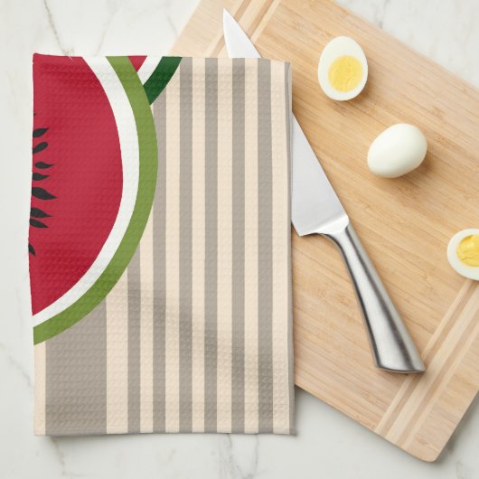 Wassermelonescheiben Handtuch (Viertel Falte)
