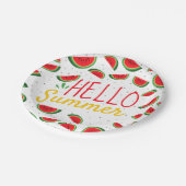 Wassermelonesommer Pappteller (Schrägansicht)