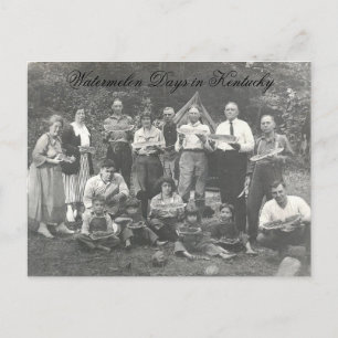 Wassermelonetage in Kentucky Postkarte