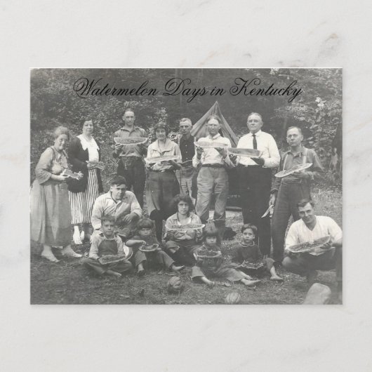 Wassermelonetage in Kentucky Postkarte (Vorderseite)