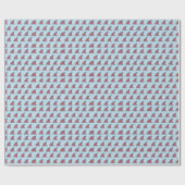 Wassermelonhai: Wellenmuster-Design. Geschenkpapier (Flach)