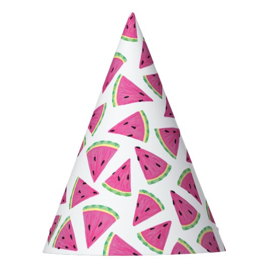 Wassermelonmuster Partyhütchen (Vorderseite)