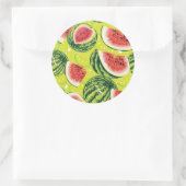 Wassermelonmuster Runder Aufkleber (Tasche)