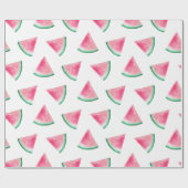 Wassermelonmuster Sommerbeere. Aquarellrosa Geschenkpapier (Flach)