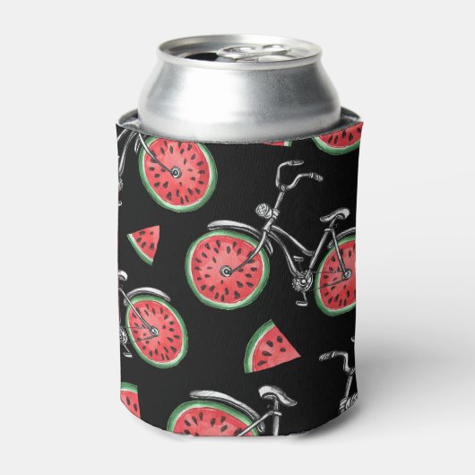 Wassermelonrad Fahrräder, Sommermuster. Dosenkühler (Kanne Vorderseite)